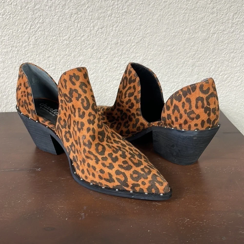 Charles by Charles David Parson Leopard Print Bootie in Camel Leopard Cut Out 6
